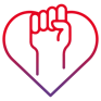 Fist in heart Icon