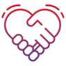 Shaking Hands Heart Icon