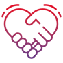 Shaking Hands Heart Icon