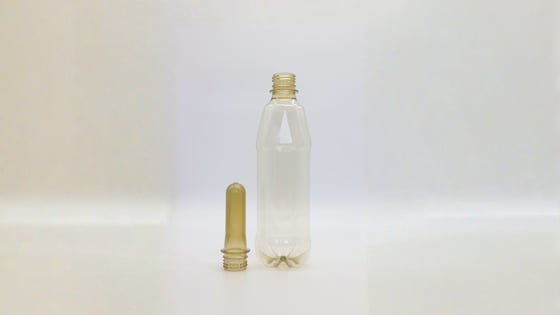 yellow rpet bottle and preform